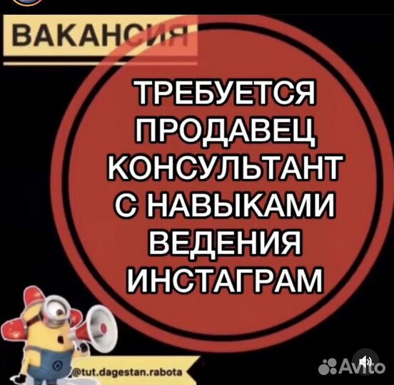 Продавец консультант