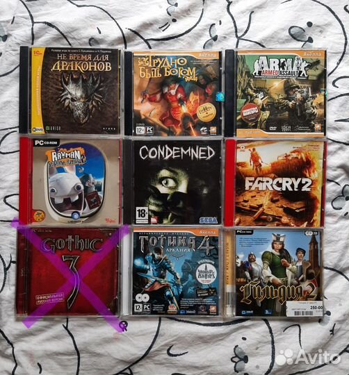 Старые игры для PC Б/У, разные