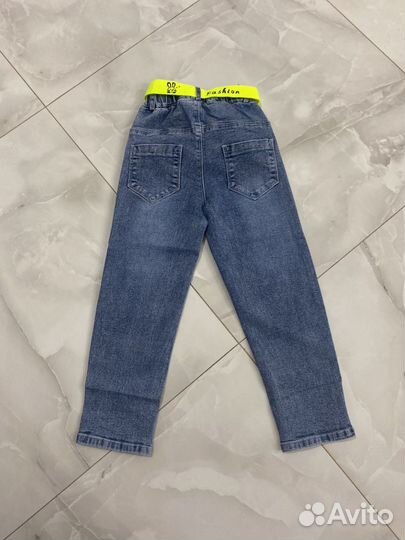 Новые джинсы для девочки 110-115
