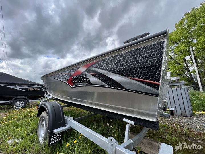 Моторная лодка Windboat 4.5 С EvoFish (В Наличии)