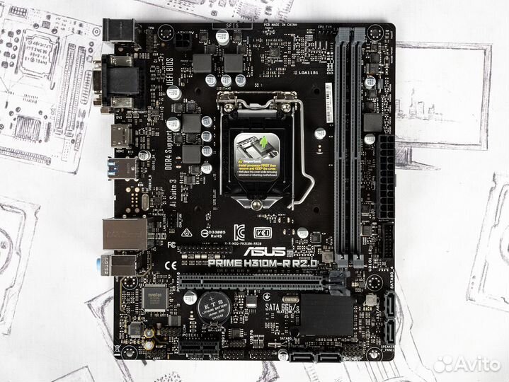 Материнская плата Asus Prime H310M-R R2.0 1151v2