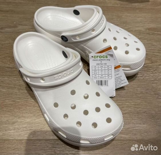 Crocs оригинал сабо белые новые 37,38,39