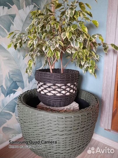 Кашпо из полиротанга