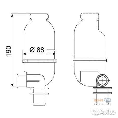 Для Smart ForTwo расширительный бачек новый оригин