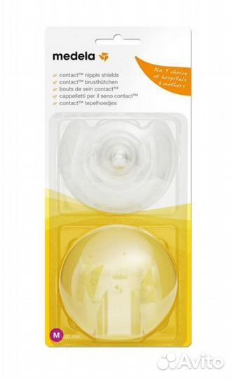 Medela накладки размер М силиконовые для кормления