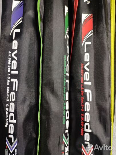 Фидеры Kaida Level Carbon 3.6м/3.9 м 120/150 гр