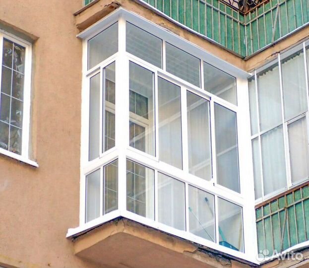 Остекление балконов и лоджий в рассрочку V0663