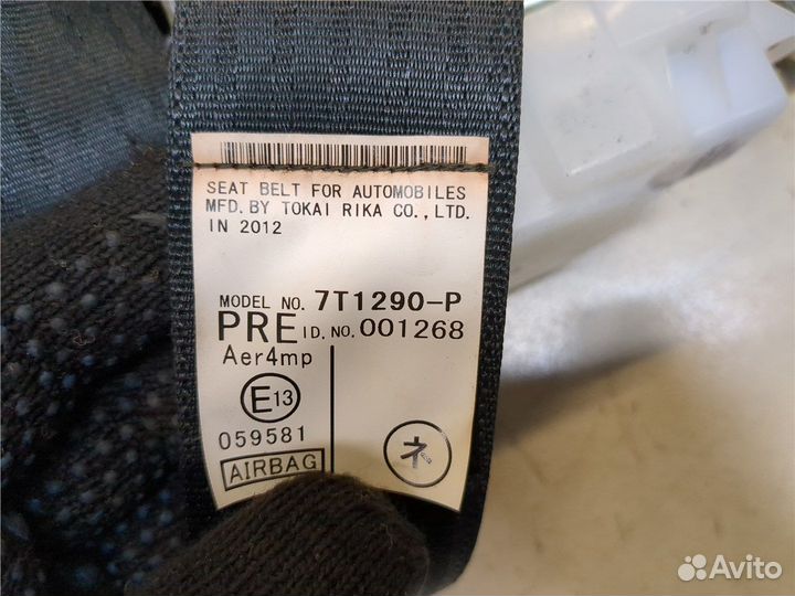 Ремень безопасности Toyota Highlander 2, 2012