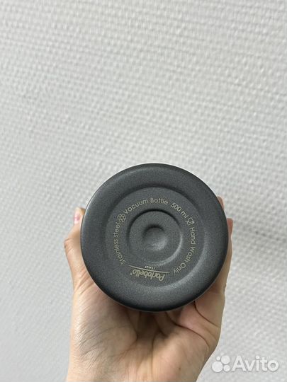 Бутылка доя воды серая герметичная