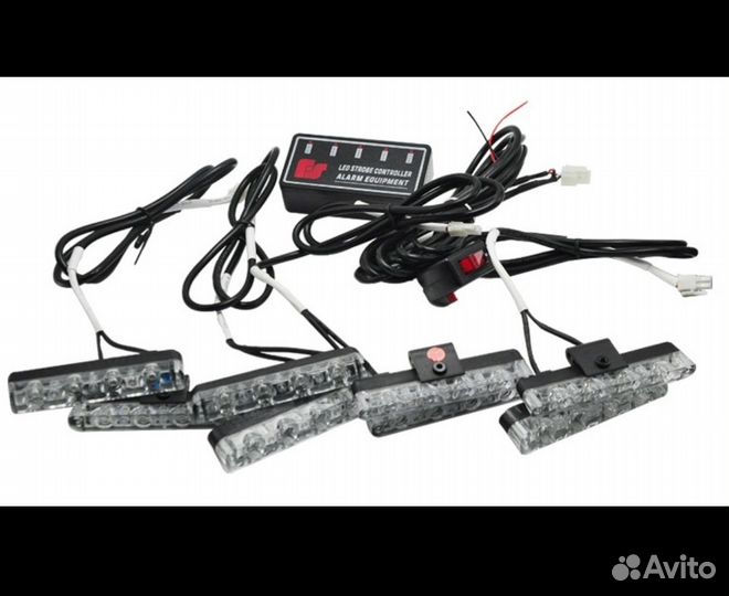 Стробоскопы в решетку радиатора + пульт (новые)