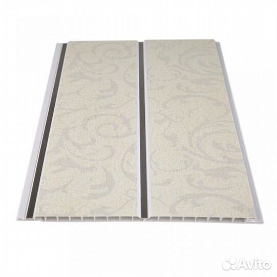 Панель пвх двухсекционная Н1-21 Шампань 3000х200х8