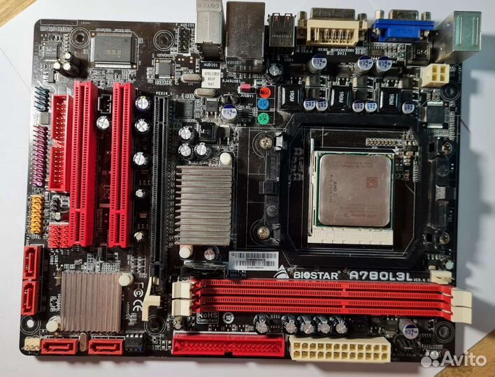 Материнская плата Biostar A780l3l, проц. Athlon II