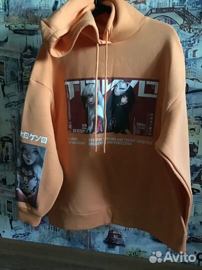 Худи Gloria Jeans GJ Anime рыжая большемер М