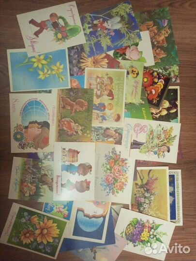Открытки СССР. Чистые. Поздравляю. Зарубин и др