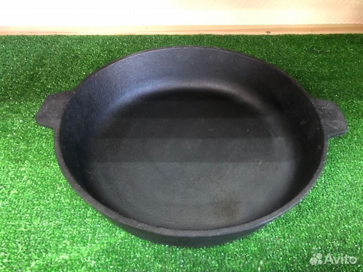 Жаровня сковорода, чугун 280х60мм, две ручки