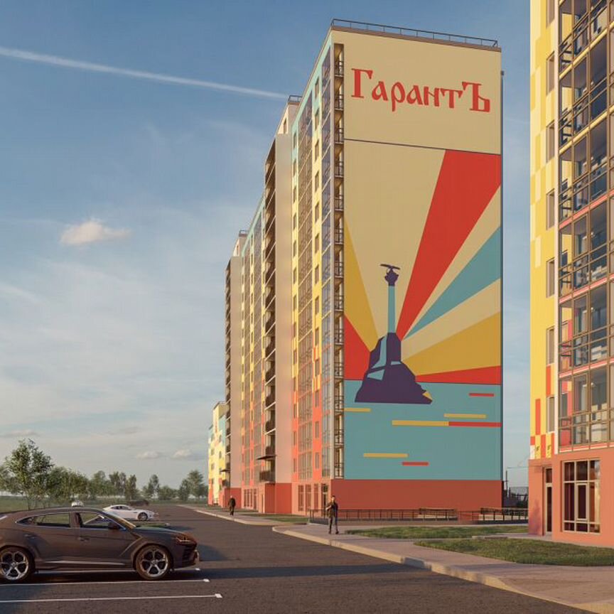 2-к. квартира, 63,5 м², 7/15 эт.