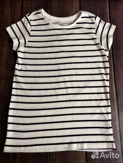 Комплект джинсовые шорты и футболка, р. 128