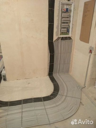 Электромонтаж Штробление без пыли Замена проводки