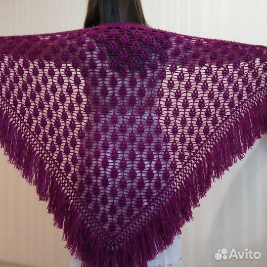 Шаль вязаная