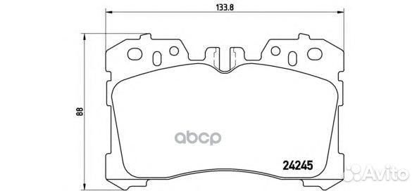 Колодки тормозные lexus LS460-600 06- передние