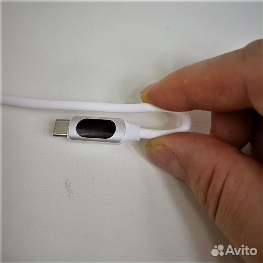 Кабель usb type-c для зарядки с lcd дисплеем