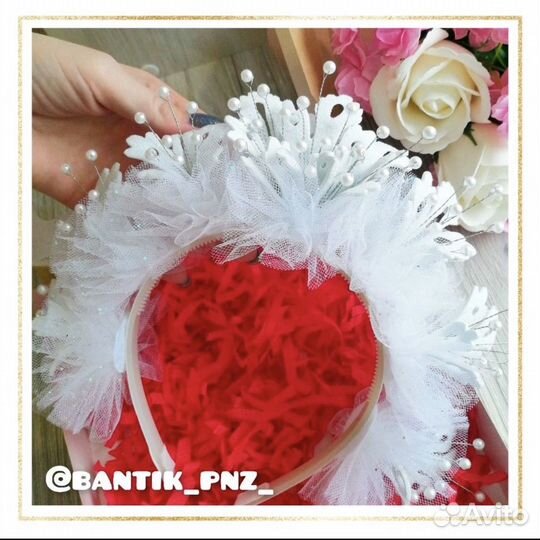 Ободок снежинка