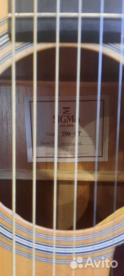 Акустическая гитара sigma DM-ST массив