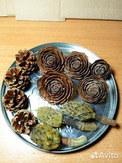 Шишки для изготовления новогодних венков