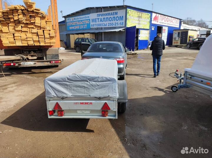 Прицеп легковой с тентом 53 см. Для дачи