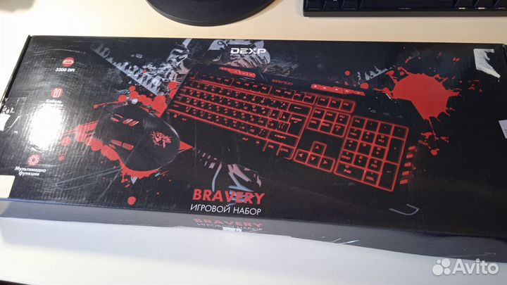 Клавиатура и мышь игровой набор Bravery