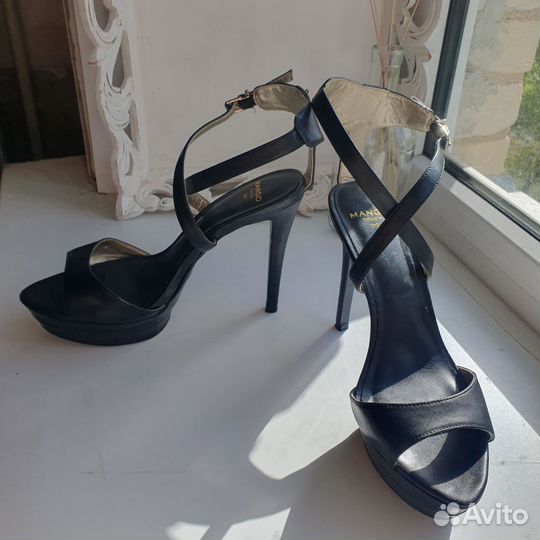 Босоножки женские 39 размер натуральная кожа Mango