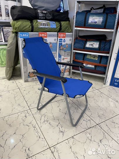 Стул шезлонг складной туристический