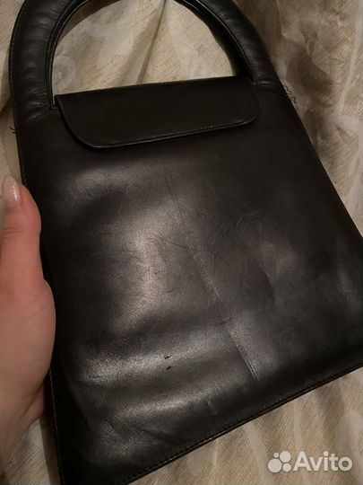 Сумка винтаж натуральная кожа Charles Jourdan