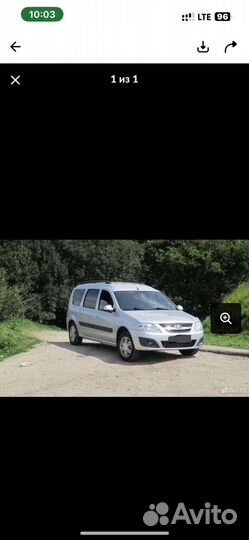 LADA Largus 1.6 МТ, 2016, битый, 128 000 км