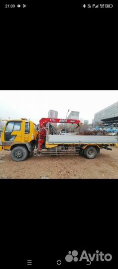 Аренда и услуги манипулятора-вездехода, стрела 3 т, 8 м, борт 8 т, 5.6 м