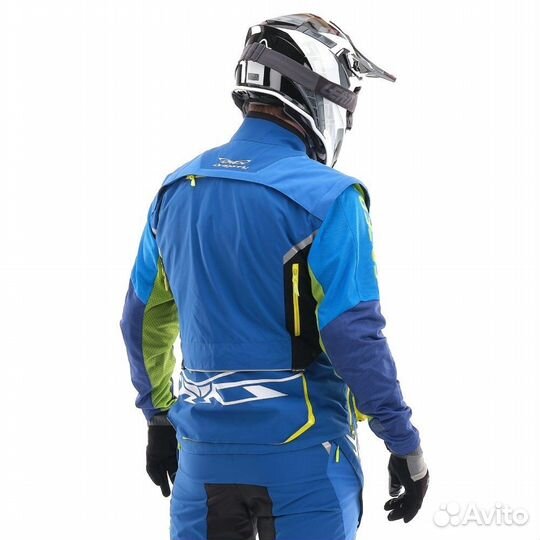 Куртка эндуро dragonfly Freeride Blue-Yellow 40015