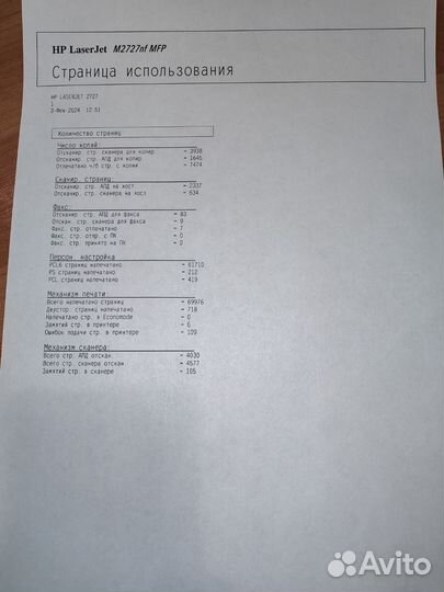 Мфу HP LaserJet M2727nf с двухсторонней печатью