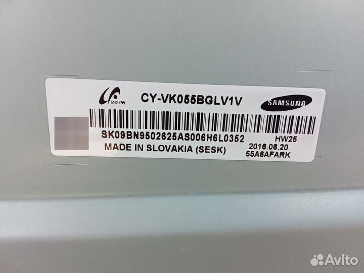 BN96-40209E шлейф lvds Samsung UE55K6500AU
