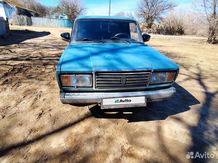 ВАЗ 2107 1.7 МТ, 2005, битый, 95 000 км