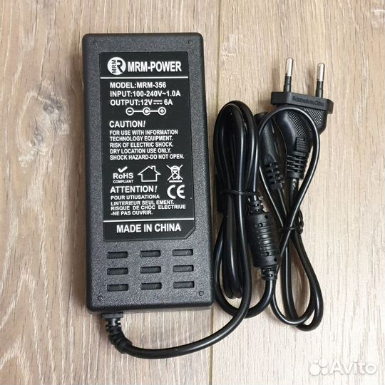 Блок питания 12V 6А