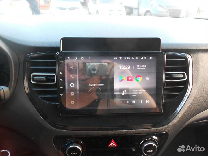 Android магнитола для Hyundai Solaris, есть Teyes