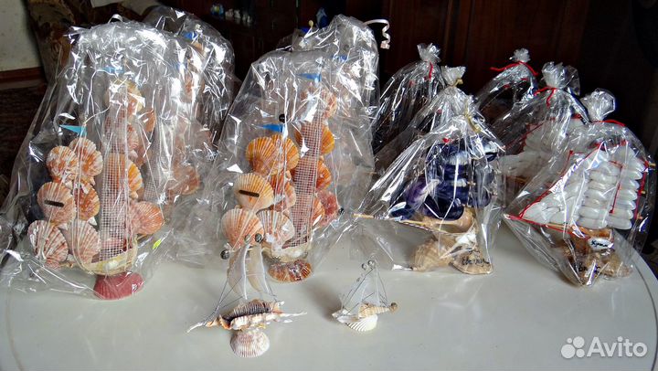 Сувениры из ракушек ручной работы