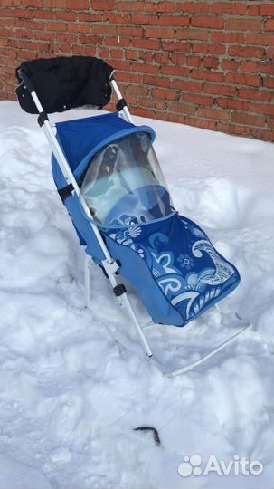Детские санки коляска