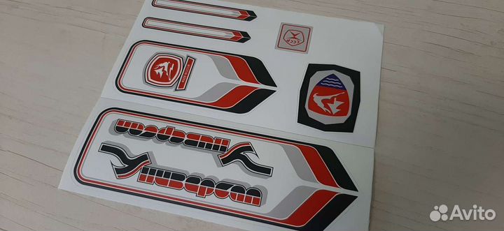 Наклейки на белой пленке (Кама,Урал,Салют-С) СССР