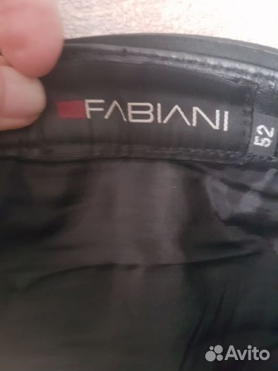 Мужские кожаные брюки fabiani 50