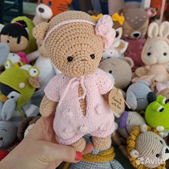 Вязанные игрушки ручной работы в наличии