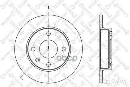 Диск торм.пер ford fiesta orion 1.8d 89 перед