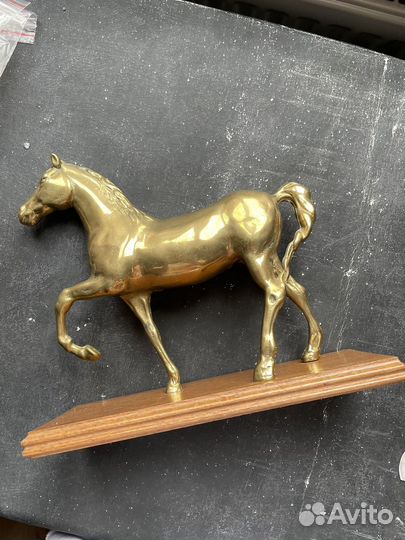 Статуэтка конь латунь