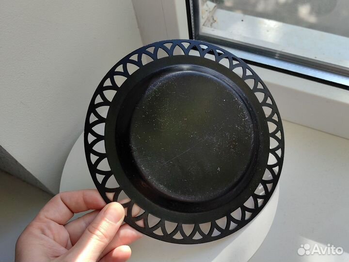 Тарелка декоративная металлическая