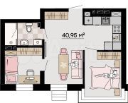 1-к. квартира, 41 м², 9/23 эт.